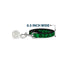 Grateful Dead - Dog Leash - Grateful Dead Text w/Skull & Roses Green - StealieShop