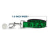 Grateful Dead - Dog Leash - Grateful Dead Text w/Skull & Roses Green - StealieShop