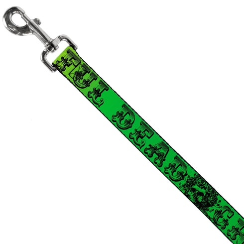 Grateful Dead - Dog Leash - Grateful Dead Text w/Skull & Roses Rainbow Fade - StealieShop