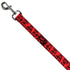 Grateful Dead - Dog Leash - Grateful Dead Text w/Skull & Roses Red - StealieShop