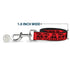 Grateful Dead - Dog Leash - Grateful Dead Text w/Skull & Roses Red - StealieShop