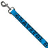 Grateful Dead - Dog Leash - Grateful Dead Text w/Skull & Roses Turquoise - StealieShop