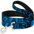 Grateful Dead - Dog Leash - Grateful Dead Text w/Skull & Roses Turquoise - StealieShop