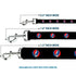 Grateful Dead - Dog Leash - Steal Your Face Repeat Black/Color - StealieShop
