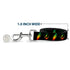 Grateful Dead - Dog Leash - Steal Your Face w/Lightning Bolt Repeat Black/Rasta - StealieShop