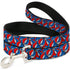 Grateful Dead - Dog Leash - Grateful Dead Steal Your Face Logo Stacked Red/White/Blue - StealieShop