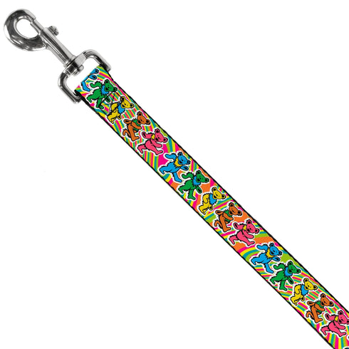 Grateful Dead - Dog Leash - Grateful Dead Dancing Bears Swirl Multi Color - StealieShop