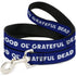 Grateful Dead - Dog Leash - GOOD OL' GRATEFUL DEAD Text and Stars Blue/White/Red - StealieShop