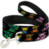 Grateful Dead - Dog Leash - Grateful Dead Dancing Bears Close-Up Black/Multi Color - StealieShop