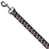 Grateful Dead - Dog Leash - GRATEFUL DEAD Dancing Skeletons and Text Black/White/Red - StealieShop
