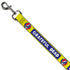 Grateful Dead - Dog Leash - GRATEFUL DEAD Text Box and Steal Your Face Logo Yellow/Blue/White - StealieShop