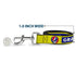 Grateful Dead - Dog Leash - GRATEFUL DEAD Text Box and Steal Your Face Logo Yellow/Blue/White - StealieShop