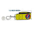 Grateful Dead - Dog Leash - GRATEFUL DEAD Text Box and Steal Your Face Logo Yellow/Blue/White - StealieShop