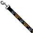 Grateful Dead - Dog Leash - GRATEFUL DEAD Text and Skull and Roses Round Logo Black/Yellow - StealieShop