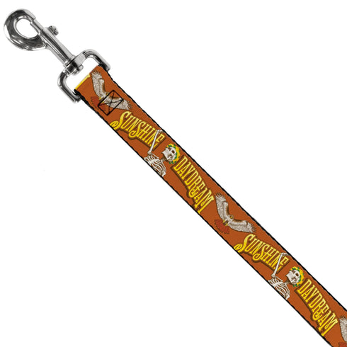 Grateful Dead - Dog Leash - Grateful Dead SUNSHINE DAYDREAM Skeleton Orange - StealieShop