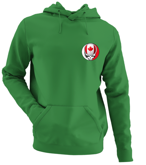 Canada FIFA World Cup - Premium Grateful Dead Left Chest Hoodie - Irish Green - 6
