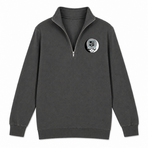 Los Angeles Kings - Premium Grateful Dead Quarter-Zip Pullover - Charcoal - 6