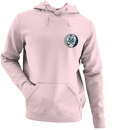 Dallas Football - Premium Grateful Dead Left Chest Hoodie - Light Pink - 4