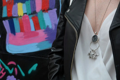 Grateful Dead - Limited Edition - Cornell '77 - Steal Your Face Sterling Silver Charm Catcher Necklace - StealieShop