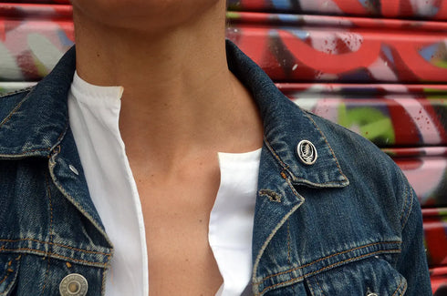 Grateful Dead - Steal Your Face Sterling Silver Pin - StealieShop