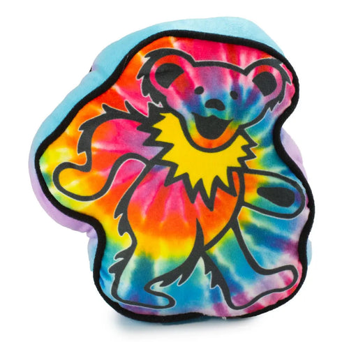 Grateful Dead - Dog Toy Squeaker Plush - Grateful Dead Dancing Bear Tie Dye Multi Color - StealieShop