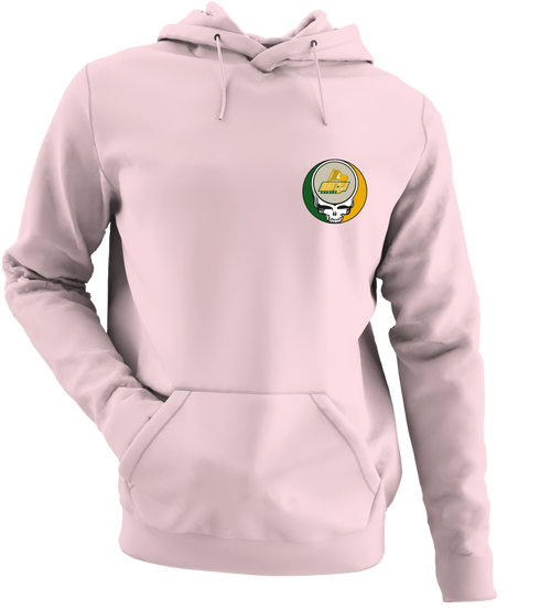 Oswego State University - Premium Grateful Dead Left Chest Hoodie - Light Pink - 4