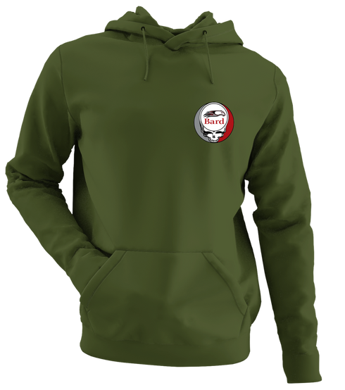 Bard College - Premium Grateful Dead Left Chest Hoodie - Military Green