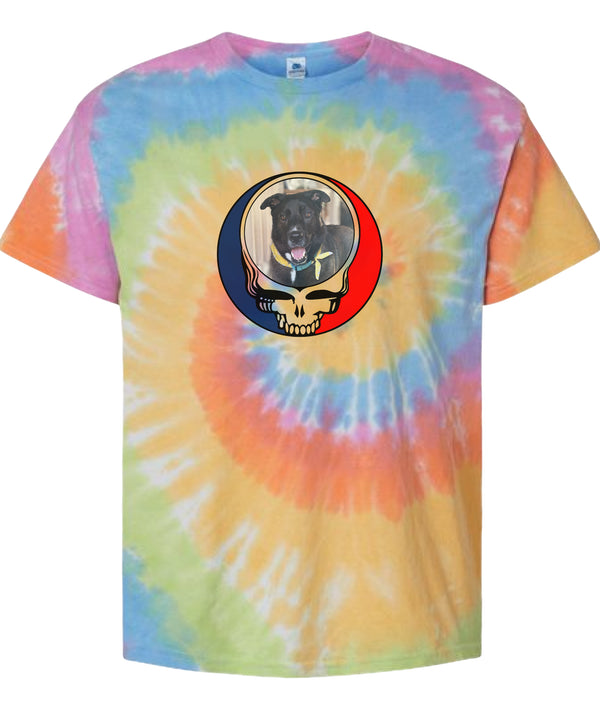 Custom Dog Stealie Tie-Dye Grateful Dead T-Shirt (51)