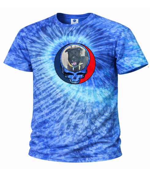 Custom Dog Stealie Tie-Dye Grateful Dead T-Shirt (51)