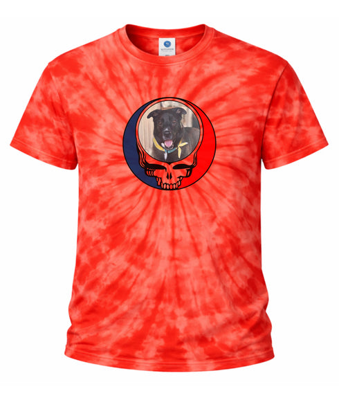 Custom Dog Stealie Tie-Dye Grateful Dead T-Shirt (51)
