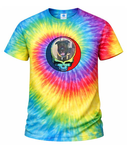 Custom Dog Stealie Tie-Dye Grateful Dead T-Shirt (51)