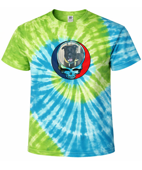 Custom Dog Stealie Tie-Dye Grateful Dead T-Shirt (51)