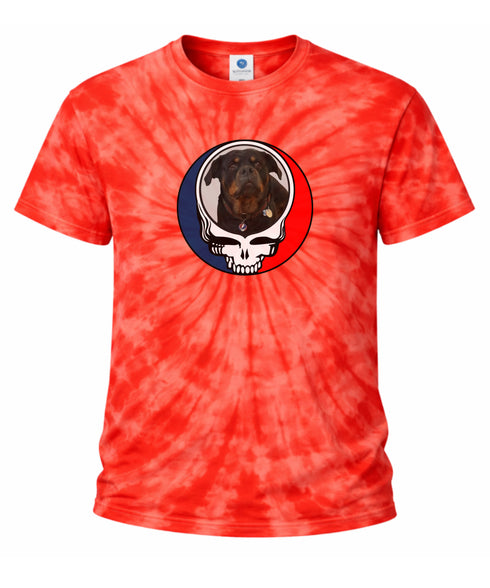 Custom Dog Stealie Tie-Dye Grateful Dead T-Shirt (40)