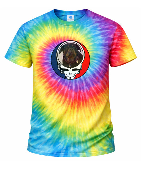 Custom Dog Stealie Tie-Dye Grateful Dead T-Shirt (40)