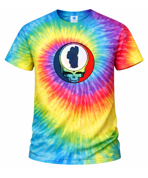 Lake Tahoe Stealie Tie-Dye Grateful Dead T-Shirt