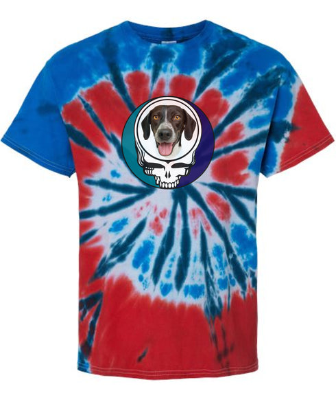 Custom Dog Stealie Tie-Dye Grateful Dead T-Shirt (53)