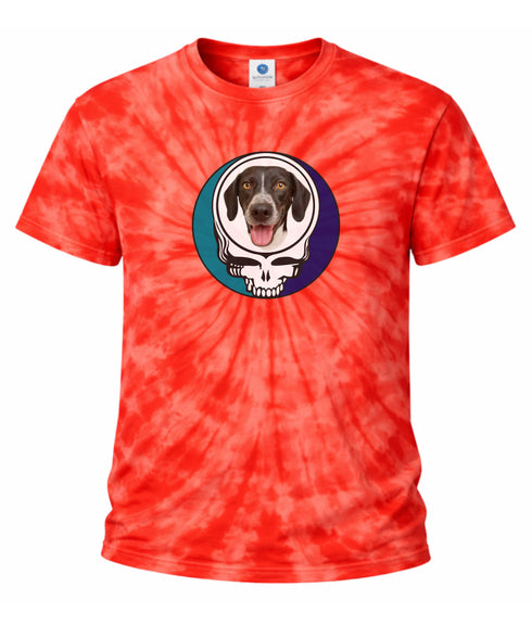 Custom Dog Stealie Tie-Dye Grateful Dead T-Shirt (53)
