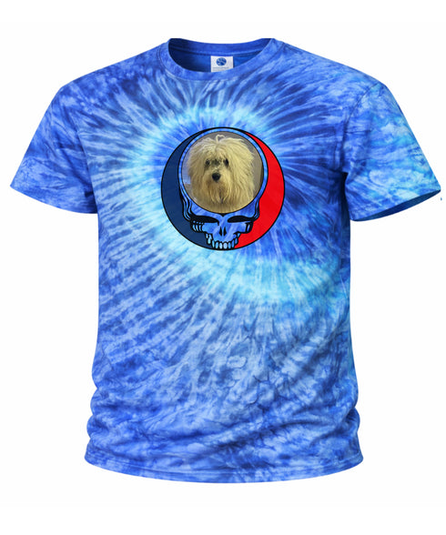 Custom Dog Stealie Tie-Dye Grateful Dead T-Shirt (56)