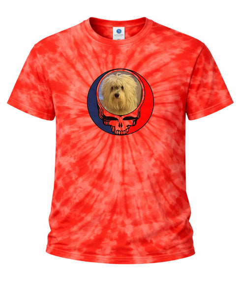 Custom Dog Stealie Tie-Dye Grateful Dead T-Shirt (56)