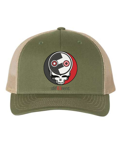 Be Different' Stealie Grateful Dead Trucker Cap