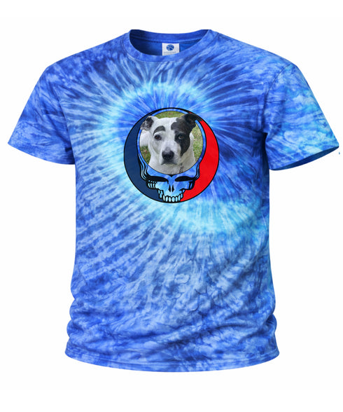 Custom Dog Stealie Tie-Dye Grateful Dead T-Shirt (62)