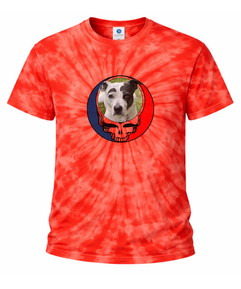 Custom Dog Stealie Tie-Dye Grateful Dead T-Shirt (62)