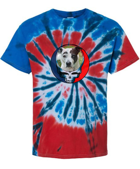 Custom Dog Stealie Tie-Dye Grateful Dead T-Shirt (62)