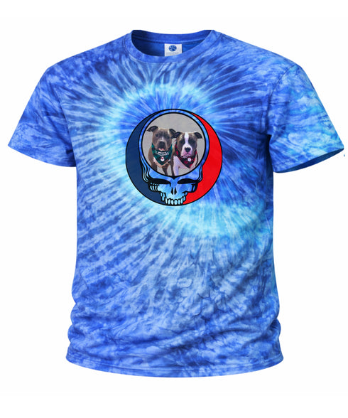 Custom Dog Stealie Tie-Dye Grateful Dead T-Shirt (64)