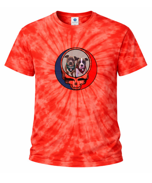 Custom Dog Stealie Tie-Dye Grateful Dead T-Shirt (64)