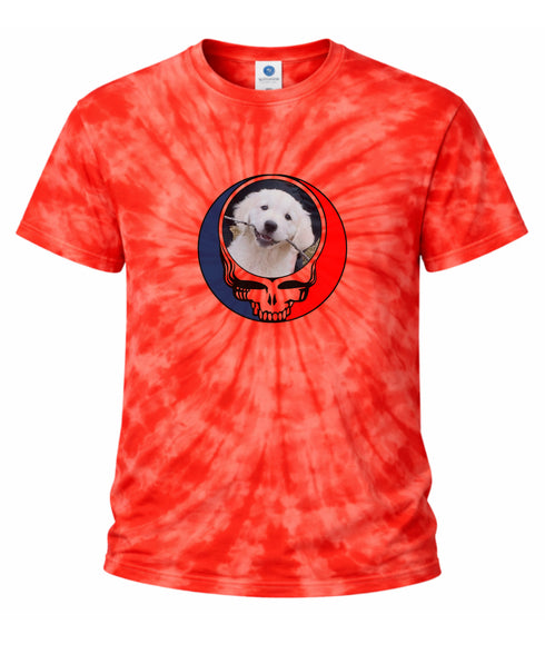 Custom Dog Stealie Tie-Dye Grateful Dead T-Shirt (67)