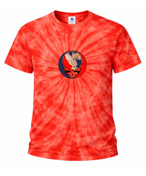 Custom Dog Stealie Tie-Dye Grateful Dead T-Shirt (75)