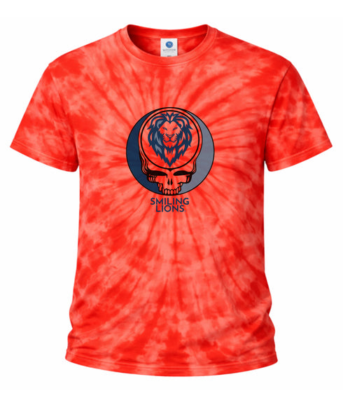 Smiling Lions Stealie Tie-Dye Grateful Dead T-Shirt