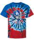 Los Angeles Dodgers Crystal Stealie Tie-Dye Grateful Dead T-Shirt