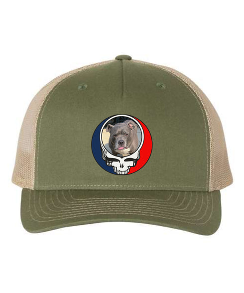 Custom Dog Stealie Grateful Dead Trucker Cap (79)